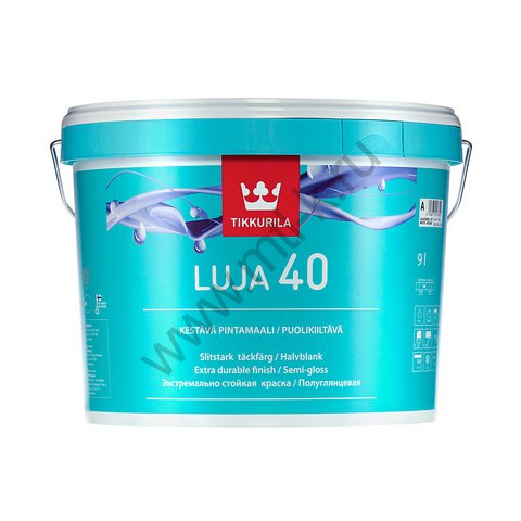 Tikkurila Luja 40 / Тиккурила Луя 40 полуглянцевая краска влагостойкая