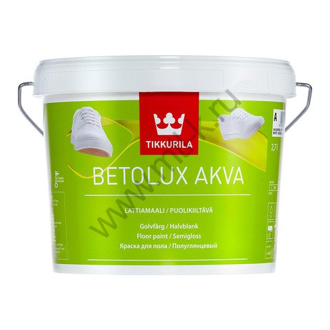 Tikkurila Betolux Akva / Тиккурила Бетолюкс Аква водорастворимая краска для пола