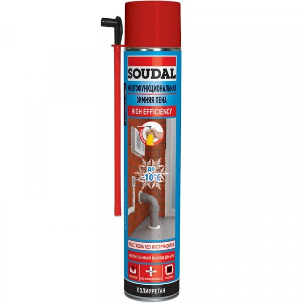 Soudal многофункциональная зимняя пена трубочная