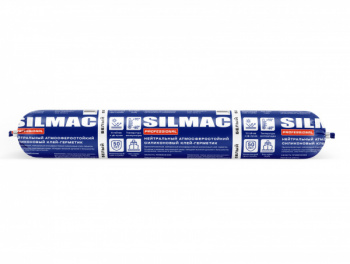 Нейтральный атмосферостойкий силиконовый клей-герметик SILMAC PROFESSIONAL